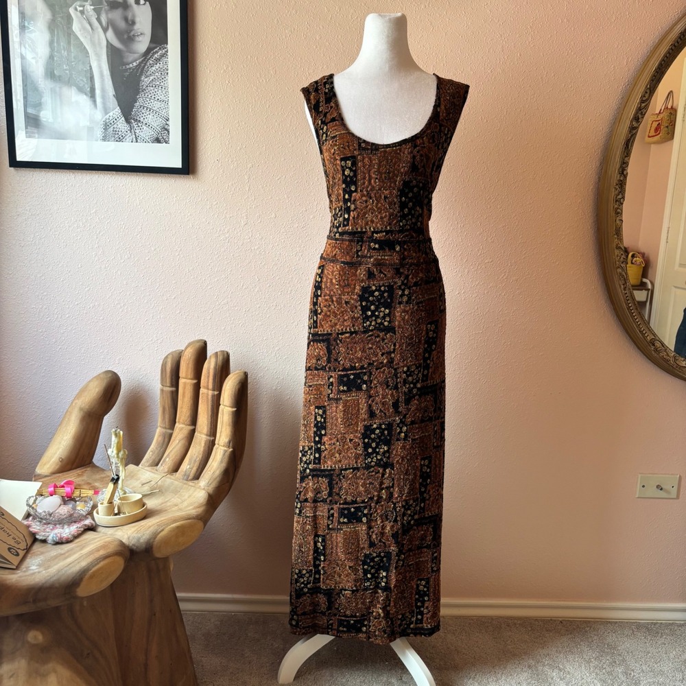 Vintage Cottage Whimsy Maxi Dress